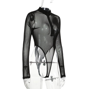 Long Sleeve Bodysuit Cut Out