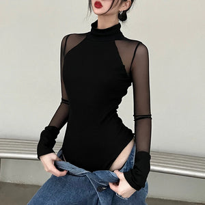 Long Sleeve Bodysuit Cut Out