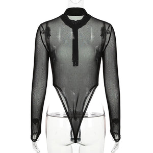Long Sleeve Bodysuit Cut Out