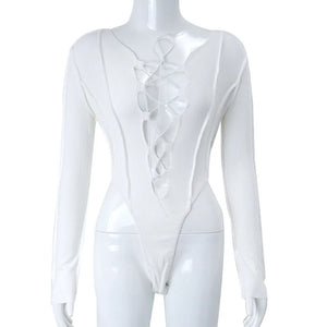Long Sleeve Cut Out Bodysuit