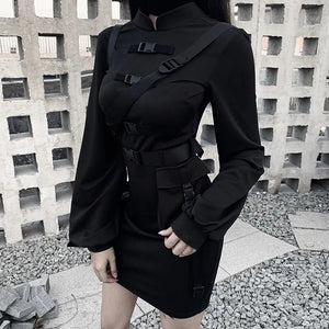 Long Sleeve Cut Out Dress