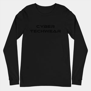 Long Sleeve Graphic Black Tees