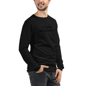 Long Sleeve Graphic Black Tees