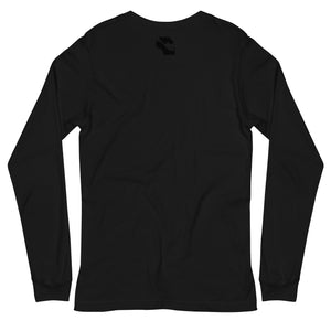 Long Sleeve Graphic Black Tees