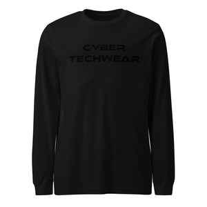 Long Sleeve Graphic Black Tees