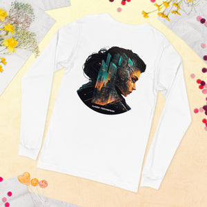 Long Sleeve Graphic Tees Gray