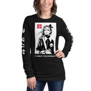 Camisetas gráficas de manga larga para mujer