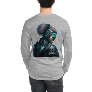 Long Sleeve Gray Graphic Tees