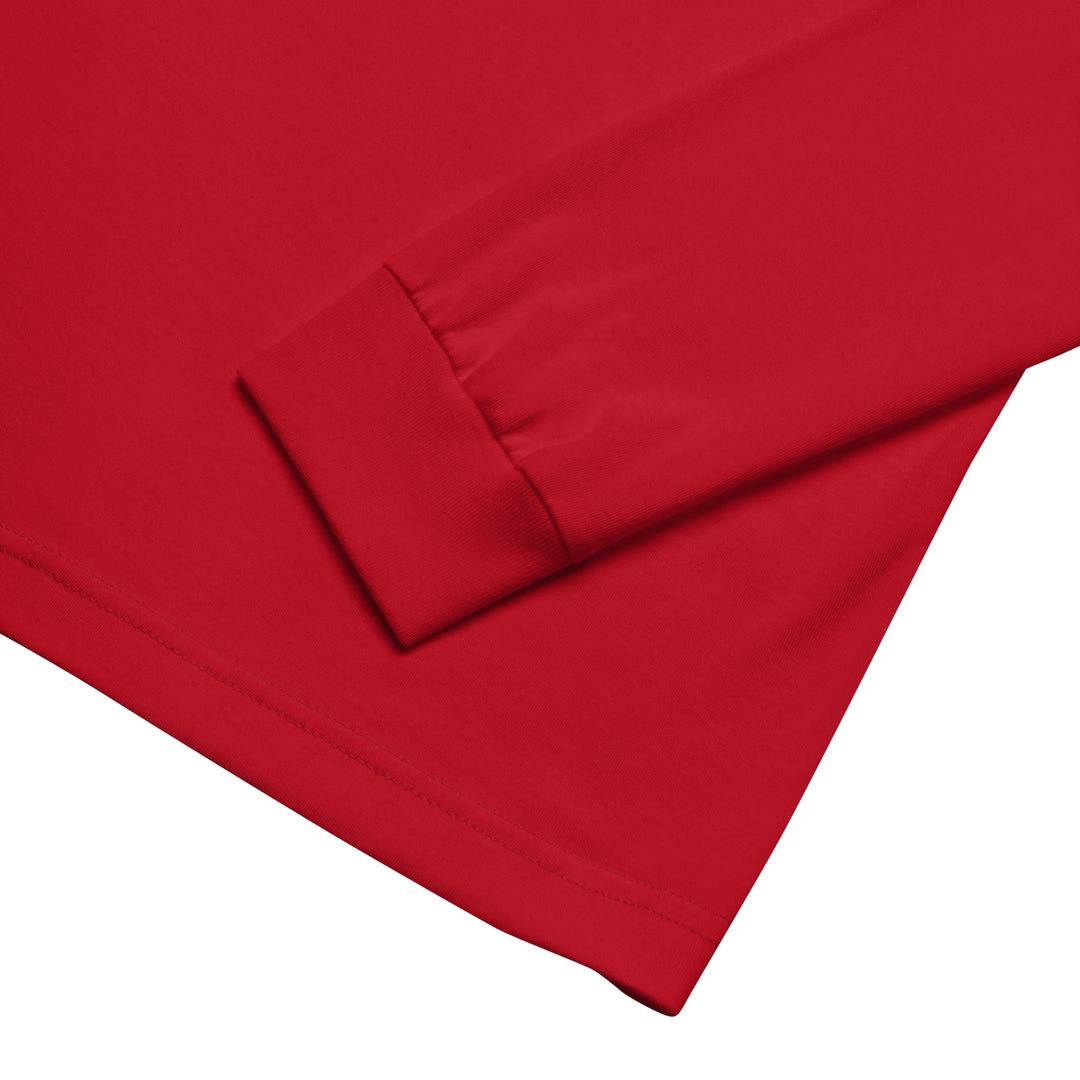 Long Sleeve Striped Red Emblem Tee main image 0
