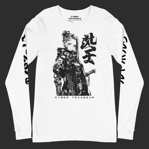 Long Sleeve Shirt White Cyberpunk