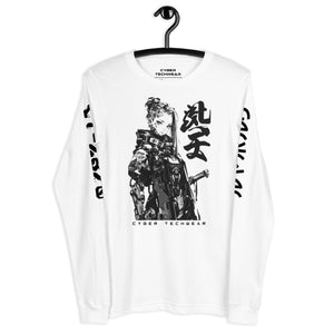 Long Sleeve Shirt White Cyberpunk