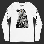 Langarm Weißes Shirt Cyberpunk