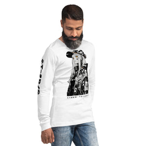 Long Sleeve White Shirt Cyberpunk