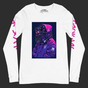 T-shirt blanc à manches longues pour homme