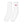 Long Socks Sports White And Red - product view on white background