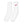 Long Socks White - product view on white background