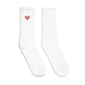 Long Sports Socks Heart