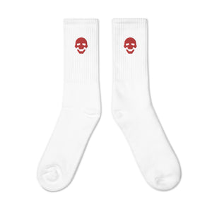 Long Sports Socks Skull
