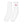 Long White Socks - product view on white background