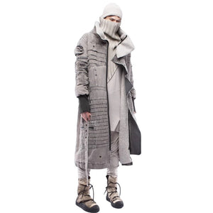 Longline Patchwork Cyberpunk Jacket