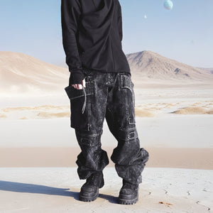 Loose Adjustable Cyberpunk Pants