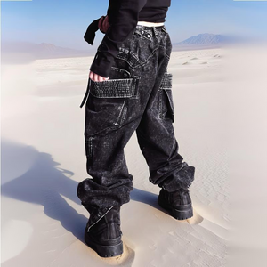 Loose Adjustable Cyberpunk Pants