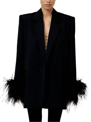 Loose Black Suit Women Jacket Spring