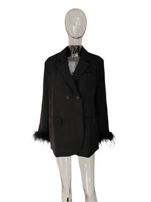 Loose Black Suit Women Jacket Spring