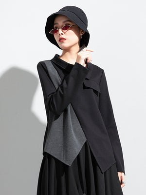Loose Black T Shirt Women's