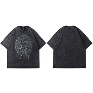 Loose Black Y2K T Shirt