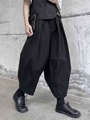Loose Fit Women’s Black Cargo Pants