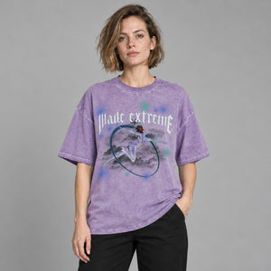 Loose Graphic Y2K Shirts – worn by a woman