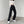 Loose High Waist Y2k Jeans in black — dark techwear streetwear, view 2 of 7