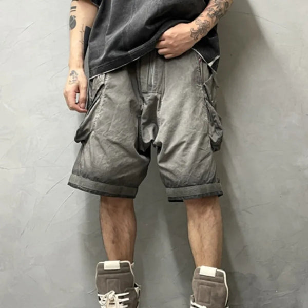 Loose Knee-length Shorts