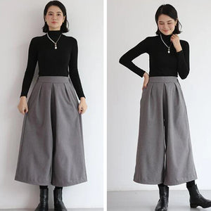 Loose Skirt Pants Culottes