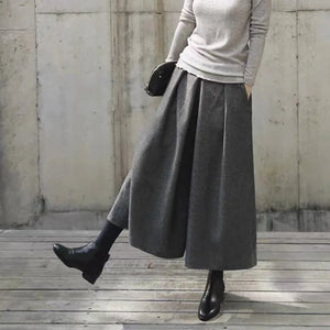 Loose Skirt Pants Culottes
