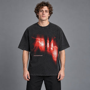 Lost Shadow Graphic T Shirt Y2K – worn by a man