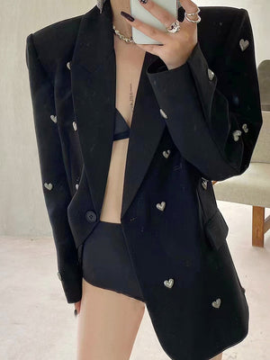 Love Rivet Jacket Women Spring