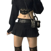 Low Rise Cargo Skirt