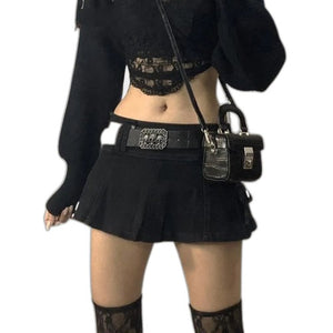 Low Rise Cargo Skirt - product view on white background
