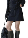 Low Waist Black Mini Skirt Y2K