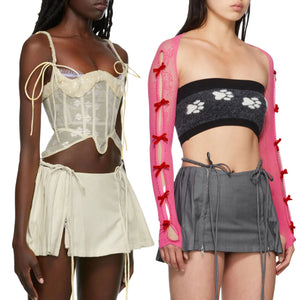 Low Waist Cargo Mini Skirt