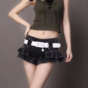 Low Waist Cargo Skirt