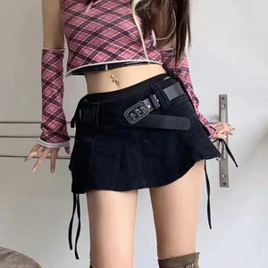 Low Waist Cargo Skirt