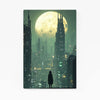 Silhouette lunaire Cyberpunk