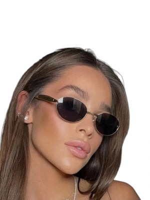 Luxury Sunglasses Women Y2K - product view on white background