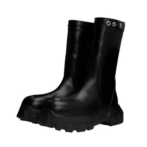 Luxury Vintage Black Boots Men