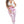 Magenta Tie-Dye Scrunch Butt Leggings - product view on white background