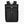 Magnetic Clasp Techwear Backpack in black above a flat lay of a 16 inch laptop and travel essentials