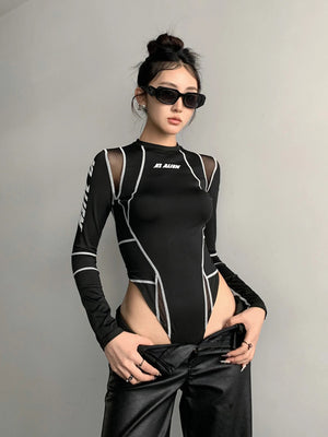 Patchwork cyberpunk Bodysuit